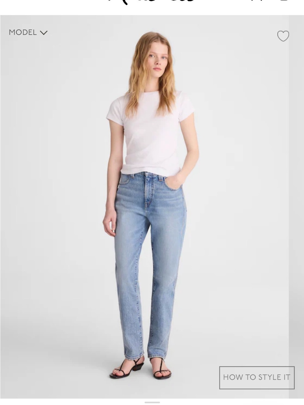 Madewell the perfect vintage classic High-Rise Straight Leg Jeans - Light Blue